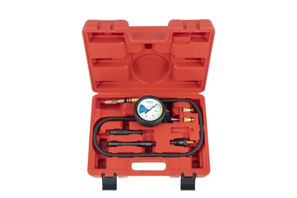 Cylinder leakage tester with adapters