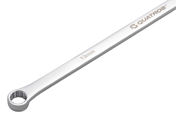 Klucz oczkowy bardzo długi z grzechotką 90 zębów 13mm L=346mm