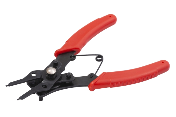 Combination internal-external snap ring pliers