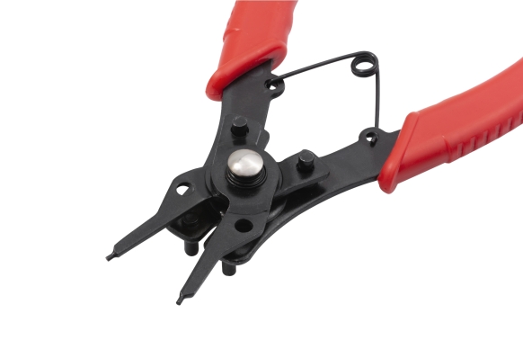 Combination internal-external snap ring pliers