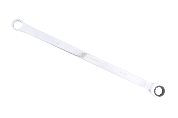 Extra Long Double Ring Ratchet Spanner 72-teeth 15mm L=374mm