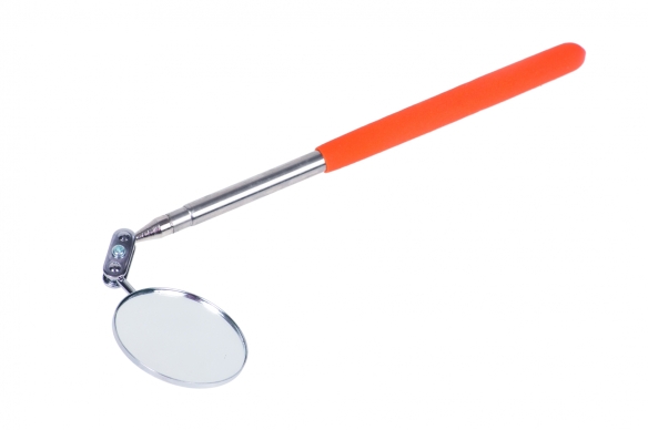 Telescopic inspection mirror