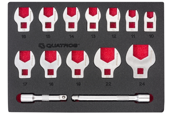 14pcs 3/8" V-Type Wrenches Set 10-24mm