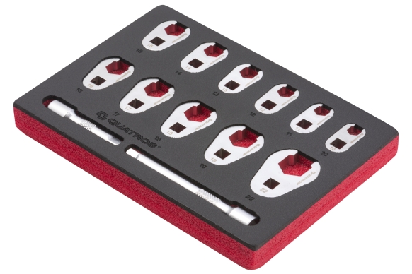 13pcs Open Ring 3/8" V-Type Wrenches Set 10-22mm