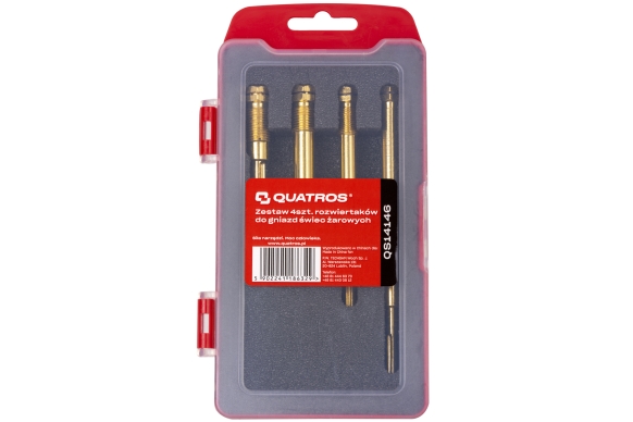 4pcs Glow Plug Bore Reamer Set