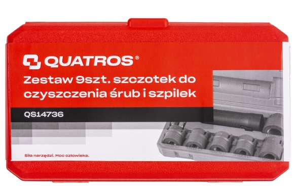 Zestaw 9szt. szczotek do czyszczenia śrub i szpilek