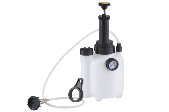 Przyrząd do wymiany i odpowietrzania płynu hamulcowego