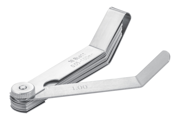 Szczelinomierz wygięty 16 listków 0.05-1.00mm