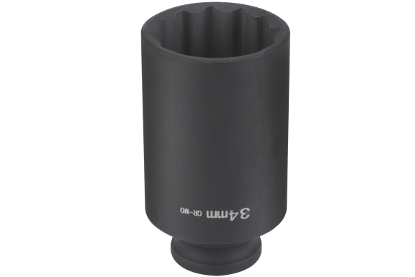 Nasadka udarowa długa 1/2" 12-kątna 34mm
