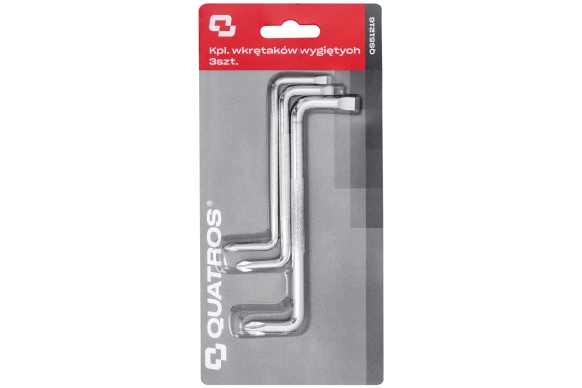 Zestaw 3szt. wkrętaków wygiętych