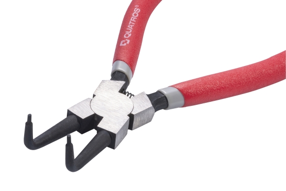 Szczypce do pierścieni Seegera 7" wewnętrzne wygięte