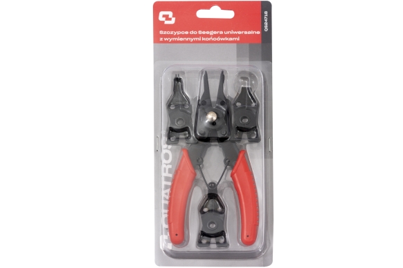 Szczypce do Seegera uniwersalne z wymiennymi końcówkami