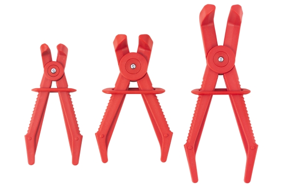 Zestaw 3szt. wygiętych zacisków do przewodów