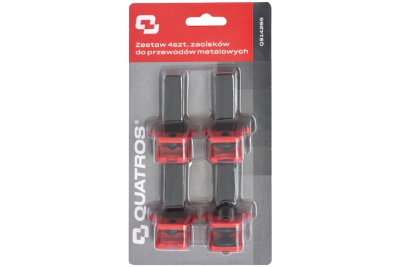 Zestaw 4szt. zacisków do przewodów metalowych