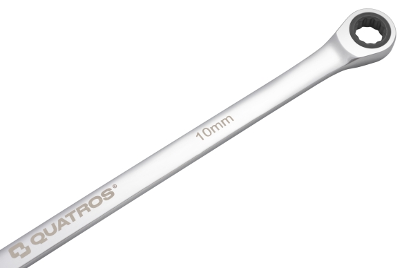 Klucz oczkowy bardzo długi z grzechotką 90 zębów 10mm L=292mm