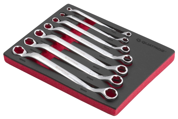 7pcs Bent Double Ring Special Wrench Set 6-19mm