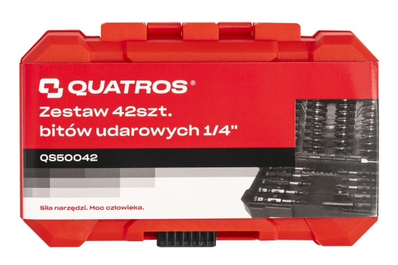 Zestaw 42szt. bitów udarowych 1/4"