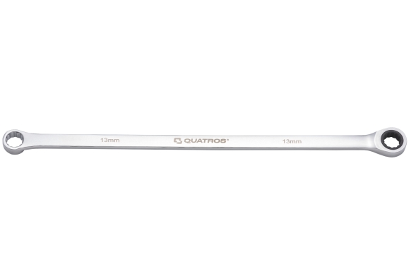 Klucz oczkowy bardzo długi z grzechotką 90 zębów 13mm L=346mm