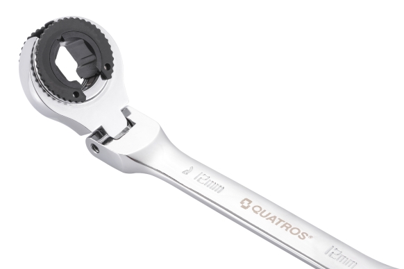 Zestaw 5szt. kluczy przegubowych oczkowych otwartych z grzechotką 8-12mm