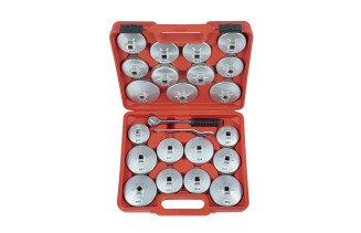 23pcs. oil filter aluminum socket set