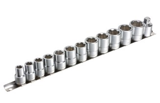 Zestaw 12szt. nasadek 3/8" do obrobionych śrub 8-19mm