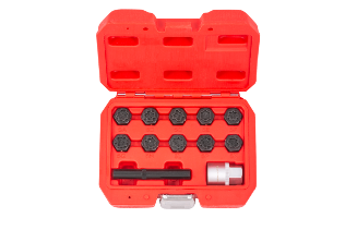 Zestaw kluczy do śrub antykradzieżowych MERCEDES, 12 szt.